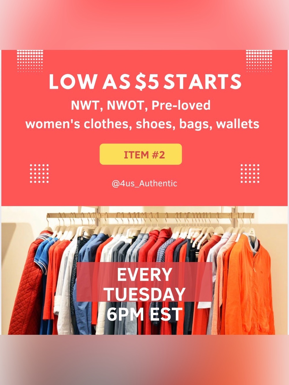 Low as $5 starts